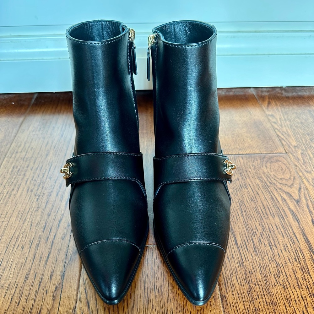 Chanel CC Turnlock Ankle Boots